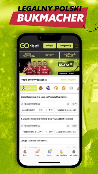 strona promocji GOBET z aktualnymi bonusami